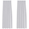 Verhosatiini 2 kpl Vaaleanharmaa 245 x 140 cm Polyesteri