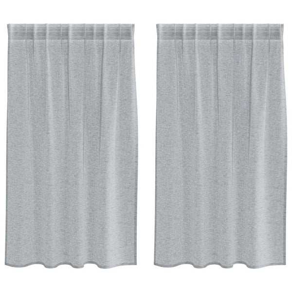 Verhosatiini 2 kpl Tumma harmaa 140 x 140 cm Polyesteri