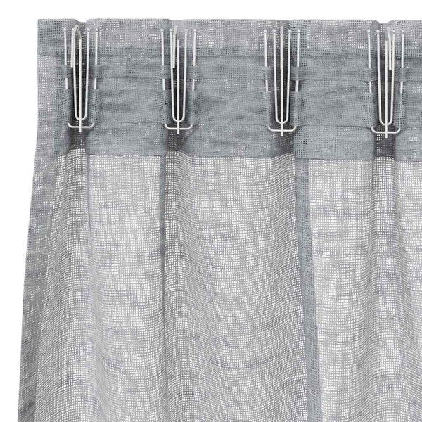 Verhosatiini 2 kpl Tumma harmaa 225 x 140 cm Polyesteri