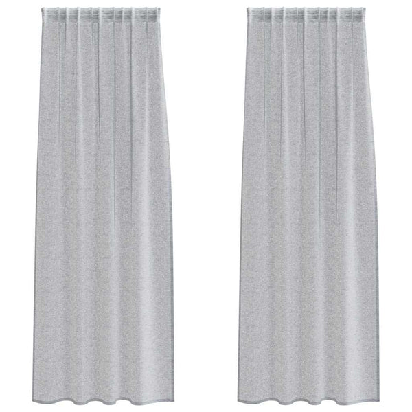 Verhosatiini 2 kpl Tumma harmaa 245 x 140 cm Polyesteri