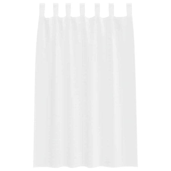 Verhosatiini 2 kpl Valkoinen 175 x 140 cm Polyesteri