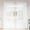 Verhosatiini 2 kpl Valkoinen 245 x 140 cm Polyesteri