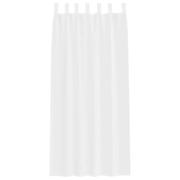 Verhosatiini 2 kpl Valkoinen 260 x 140 cm Polyesteri