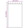 Verhosatiini 2 kpl Hiekka 245 x 140 cm Polyesteri