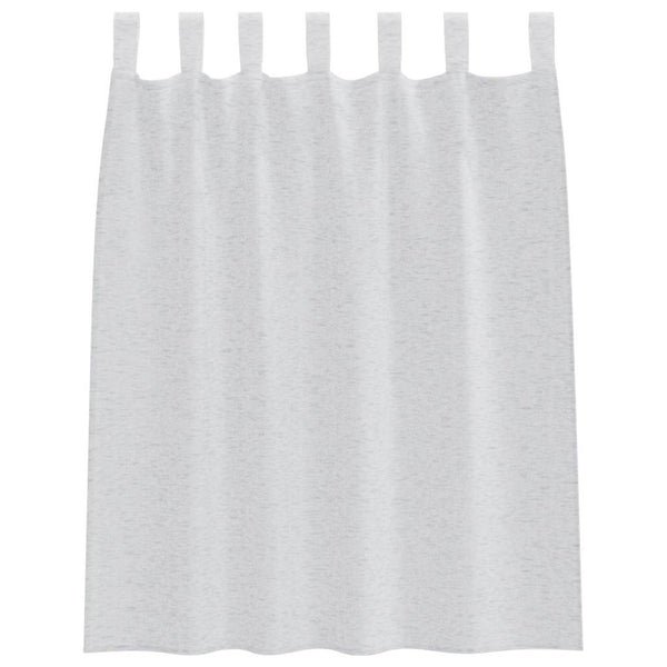 Verhosatiini 2 kpl Vaaleanharmaa 140 x 140 cm Polyesteri