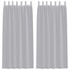 Verhosatiini 2 kpl Tumma harmaa 225 x 140 cm Polyesteri