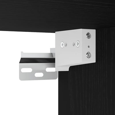 Musta seinälle asennettavat yöpöydät Lorelai 38x34x40cm (2 kpl)