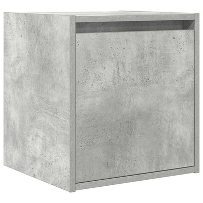 Seinäkiinnitettävät yöpöydät 2 kpl betoninharmaa 38x34x40 cm