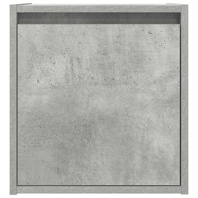 Seinäkiinnitettävät yöpöydät 2 kpl betoninharmaa 38x34x40 cm