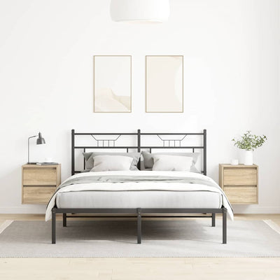 Sonoma-tammi seinäkiinnitettävät yöpöydät Vichiluta 38x34x40cm (2 kpl)