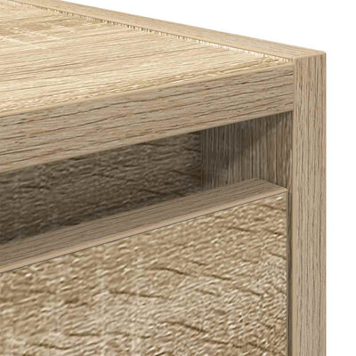 Sonoma-tammi seinäkiinnitettävät yöpöydät Vichiluta 38x34x40cm (2 kpl)