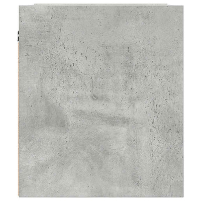Seinäkiinnitettävät yöpöydät 2 kpl betoninharmaa 38x34x40 cm