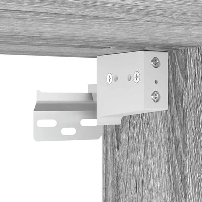 Harmaa seinäkiinnitettävät yöpöydät Vichiluta 38x34x40cm (2 kpl)