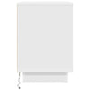 Yöpöytäkaapit LED-valoilla 2 kpl Valkoinen 38x34x50 cm