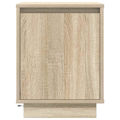 Sonoma oak yöpöytäkaapit Melenia 38x34x50cm (led-valoilla 2 kpl)