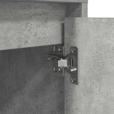 Betoninharmaa yöpöytäkaappi Melenia 38x34x50cm (led-valoilla)