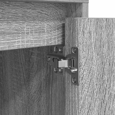 Harmaa yöpöytäkaappi Melenia 38x34x50cm (led-valoilla sonoma)