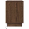 Yöpöytäkaapit LED-valoilla 2 kpl Ruskea Tammi 38x34x50 cm