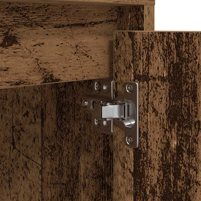 Vanha puu yöpöytäkaapit Melenia 38x34x50cm (led-valoilla 2 kpl)