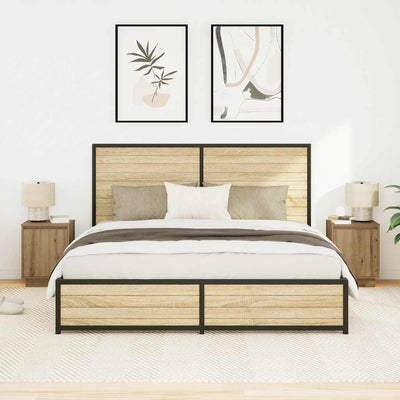 Artisan oak yöpöytäkaapit Melenia 38x34x50cm (led-valoilla 2 kpl)