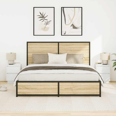 Valkoinen yöpöytäkaapit led-valoilla Mircica 38x34x50cm (2 kpl)