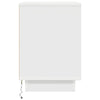 Yöpöytäkaapit LED-valoilla 2 kpl Valkoinen 38x34x50 cm