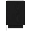 Yöpöytäkaapit LED-valoilla 2 kpl Musta 38x34x50 cm