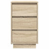 yöpöytäkaappi LED-valoilla Sonoma tammi 38x34x65 cm