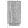 yöpöytäkaappi LED-valoilla Harmaa Sonoma 38x34x65 cm