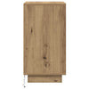 yöpöytäkaappi LED-valoilla Artisan Oak 38x34x65 cm