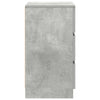 Yöpöytäkaapit, 3 laatikkoa 2 kpl betoninharmaa 39x35x65 cm