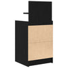yöpöytäkaapit 2 laatikkoa 2 kpl musta 38x34x80 cm