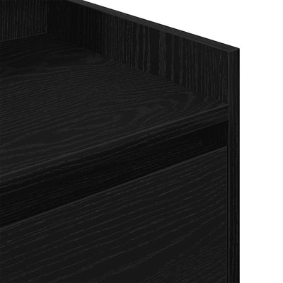 Musta yöpöytäkaapit Remu 38x34x80cm (2 laatikkoa 2 kpl)