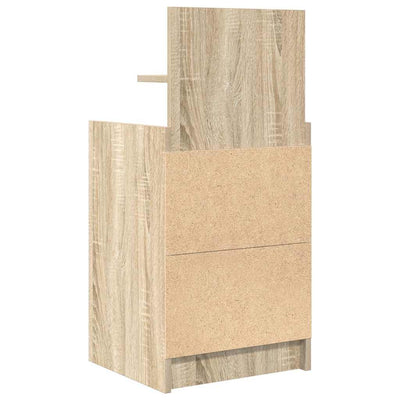 yöpöytäkaapit 2 laatikkoa 2 kpl sonoma-tammi 38x34x80 cm