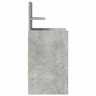 yöpöytäkaapit 2 laatikkoa 2 kpl betoninharmaa 38x34x80 cm