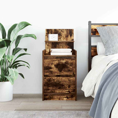 Savutammi yöpöytäkaappi Remu 38x34x80cm (kahdella laatikolla)