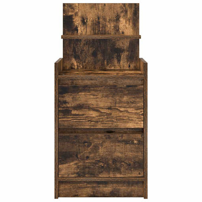yöpöytäkaapit 2 laatikkoa 2 kpl savutammi 38x34x80 cm