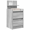 yöpöytäkaapit 2 laatikkoa 2 kpl harmaa sonoma 38x34x80 cm