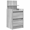 yöpöytäkaapit 2 laatikkoa 2 kpl harmaa sonoma 38x34x80 cm