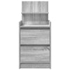 yöpöytäkaapit 2 laatikkoa 2 kpl harmaa sonoma 38x34x80 cm