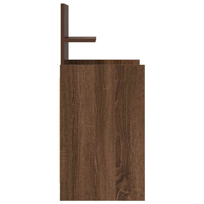 Ruskea tammi yöpöytäkaapit Remu 38x34x80cm (2 laatikkoa 2 kpl)