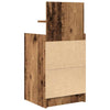 yöpöytäkaapit 2 laatikkoa 2 kpl vanha puu 38x34x80 cm