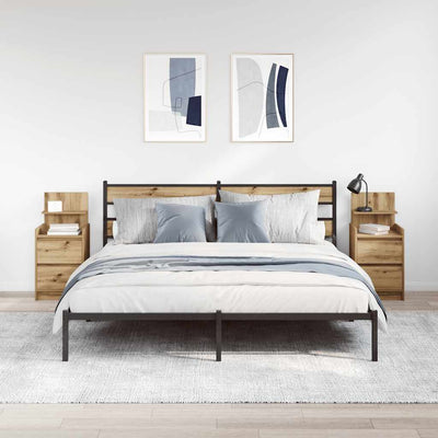 Artisaanitammi yöpöytäkaapit Remu 38x34x80cm (2 laatikkoa 2 kpl)