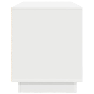 TV-kaappi LED-valoilla Valkoinen 100x41x50 cm