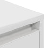 TV-kaappi LED-valoilla Valkoinen 100x41x50 cm