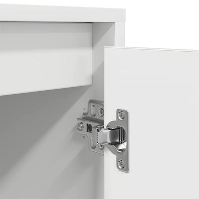 Valkoinen tv-kaappi Kiersten 100x41x50cm (led-valoilla)