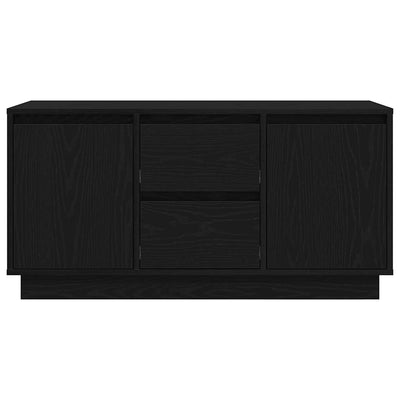 TV-kaappi LED-valoilla musta tammi 100x41x50 cm
