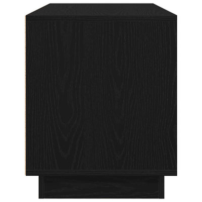 TV-kaappi LED-valoilla musta tammi 100x41x50 cm
