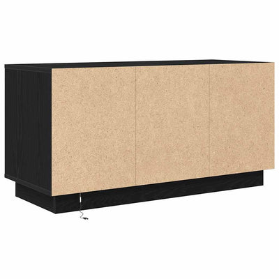 TV-kaappi LED-valoilla musta tammi 100x41x50 cm
