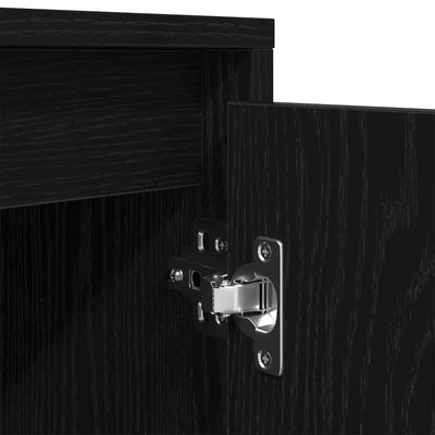 TV-kaappi LED-valoilla musta tammi 100x41x50 cm